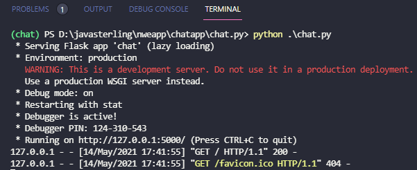 python real-time chat application